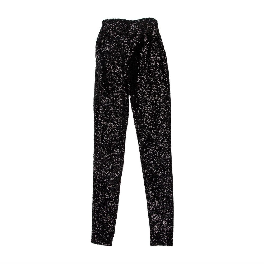 Saint Laurent Black Sequin Pants - 24